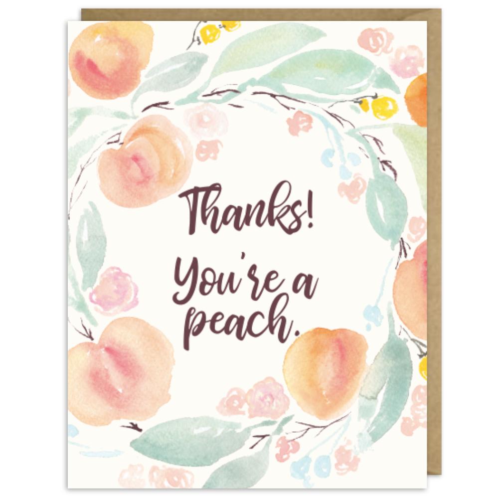 Image for THANKS YOU'RE A PEACH THANK YOU CARD