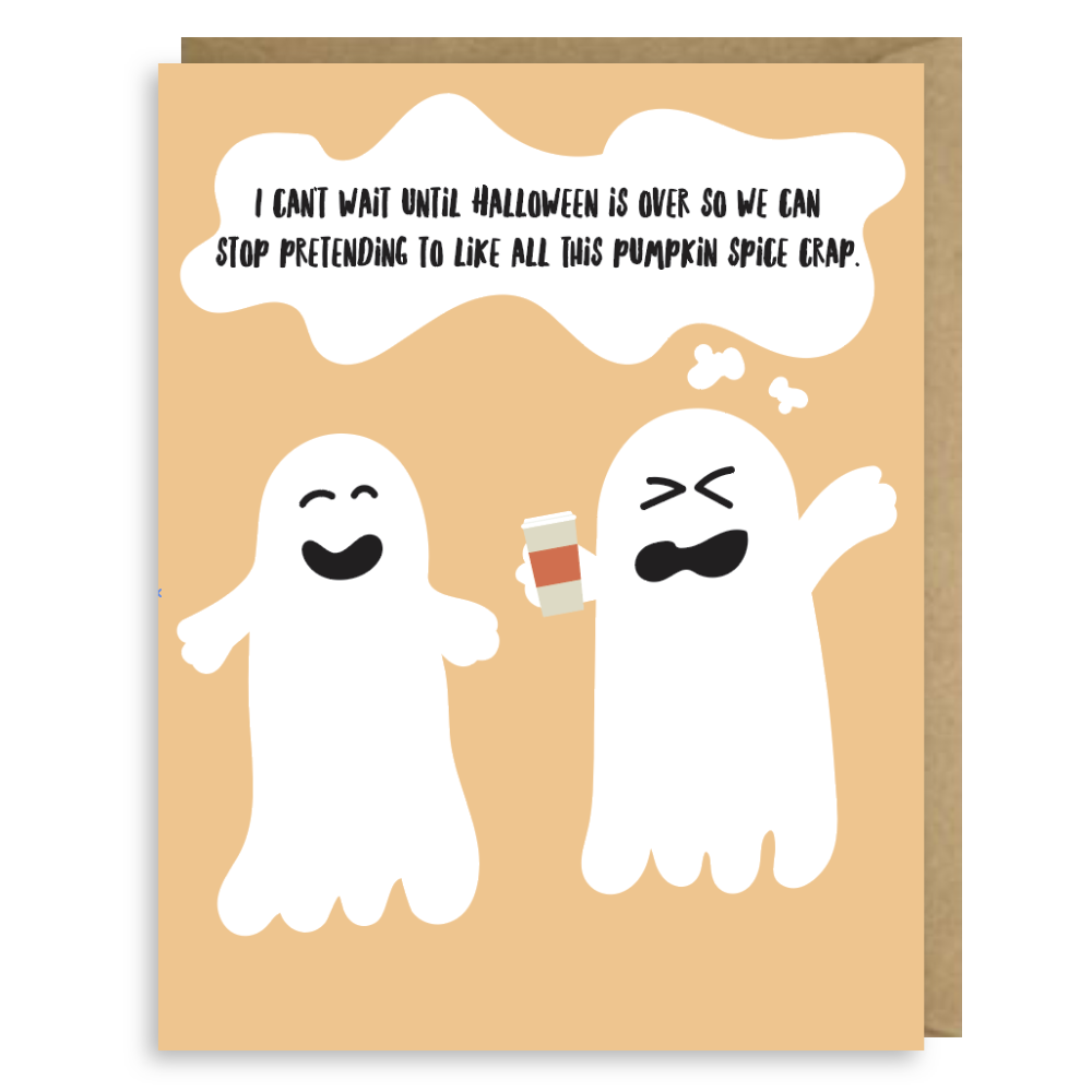 Image for PUMPKIN SPICE HALLOWEEN CARD