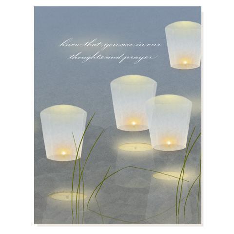 Image for FLOATING LANTERNS SYMPATHY CARD