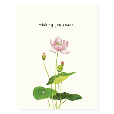 Image for PEACEFUL LOTUS SYMPATHY CARD