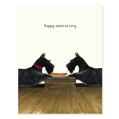Image for HOT DOG ANNIVERSARY CARD